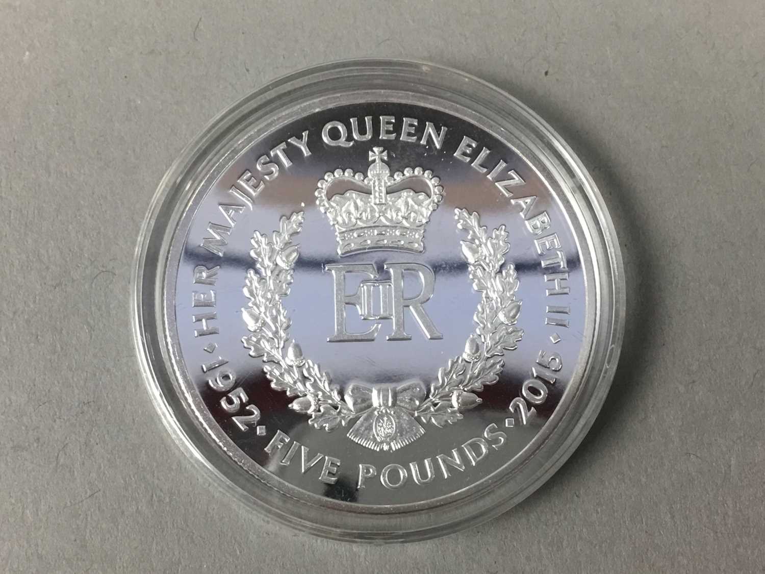 Lot 490 - TWELVE CROWN SIZED ENCAPSULATED COINS, CASED