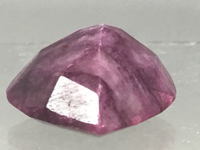 Lot 527 - **A CERTIFICATED TREATED UNMOUNTED RUBY