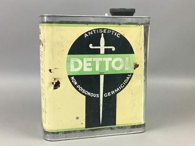 Lot 553 - A VINTAGE DETTOL ANTISEPTIC TIN