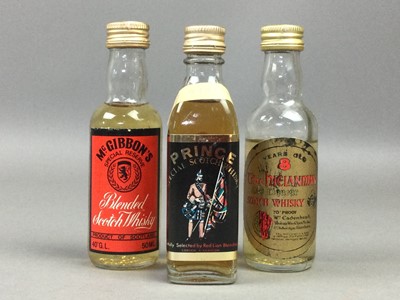 Lot 570 - A COLLECTION OF WHISKY MINIATURES