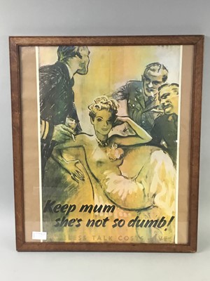 Lot 587 - A 1970'S WORLD MAP,, A POSTER AND BADGES