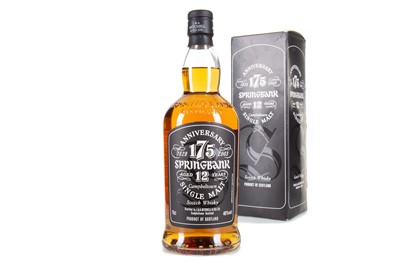 Lot 95 - SPRINGBANK 12 YEAR OLD 175TH ANNIVERSARY