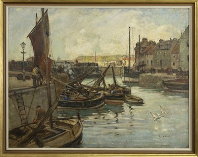 Lot 39 - PITTENWEEM, AN OIL BY ROBERT EADIE