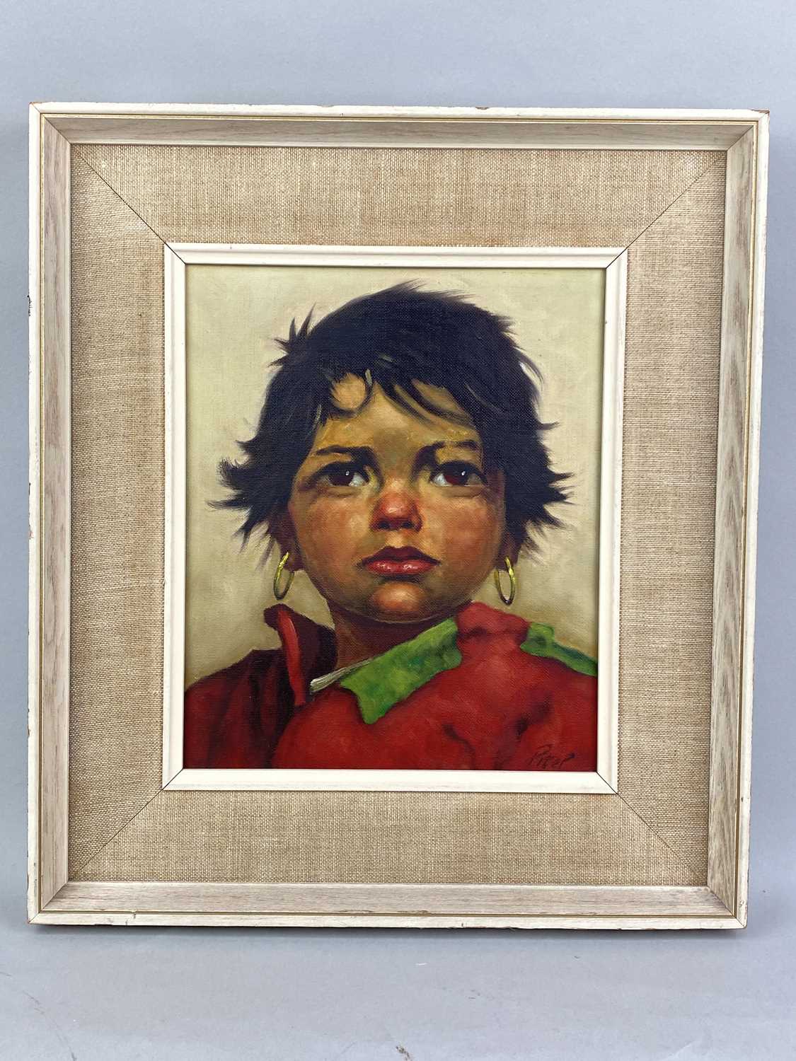 Lot 100 - GYPSY CHILD, OIL ON CANVAS