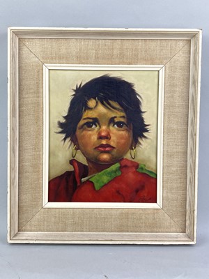Lot 100A - GYPSY CHILD, OIL ON CANVAS