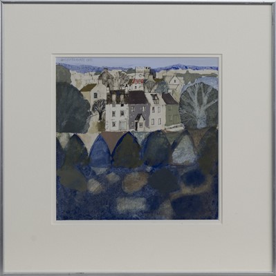 Lot 39 - TOWN OVER THE WALL, CRAIL, A MIXED MEDIA BY GEORGE BIRRELL