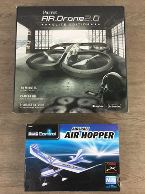 Lot 641 - A PARROT AR DRONE 2.0 AND A RC PLANE