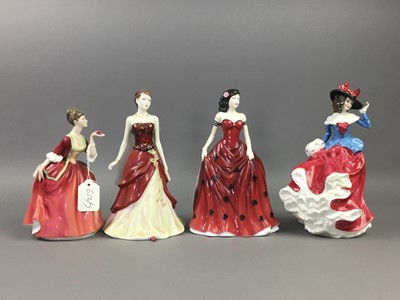 Lot 652 - A ROYAL DOULTON FIGURE OF 'JENNIFER' AND SIX OTHERS