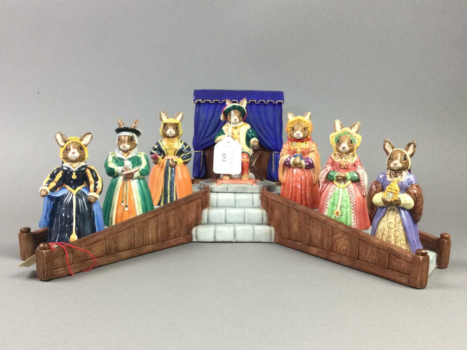 Lot 653 - A ROYAL DOULTON BUNNYKINS FIGURE OF 'HENRY VIII AND HIS WIVES