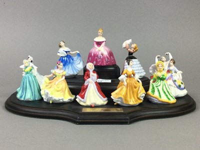 Lot 654 - A GROUP OF ELEVEN MINIATURE ROYAL DOULTON FIGURES