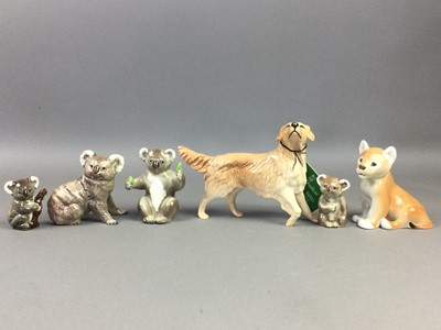 Lot 61 - A COLLECTION OF ANIMAL AND OTHER FIGURE ORNAMENTS