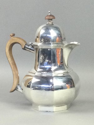Lot 132 - AN EDWARD OF GLASGOW FOUR PIECE SILVER PLATED TEA SERVICE AND OTHERS