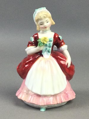 Lot 138 - A ROYAL DOULTON FIGURE OF 'VALERIE' AND EIGHT OTHER FIGURES