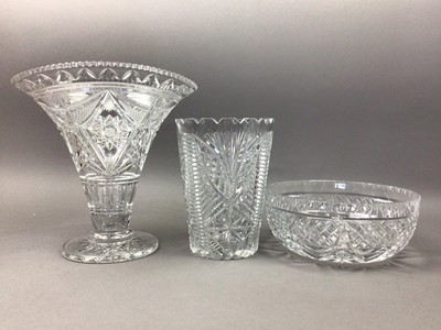 Lot 149 - AN EDINBURGH CRYSTAL THISTLE BELL AND OTHER GLASS WARE