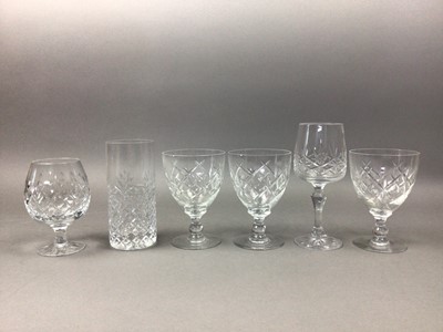Lot 149 - AN EDINBURGH CRYSTAL THISTLE BELL AND OTHER GLASS WARE