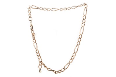 Lot 788 - A NINE CARAT GOLD CHAIN