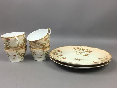 Lot 100 - A LATE 19TH/EARLY 20TH CENTURY LIOMGES TEA SERVICE