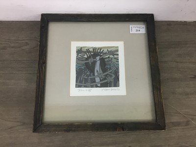 Lot 214 - TOTEM II, A PRINT BY ALAN COWIE
