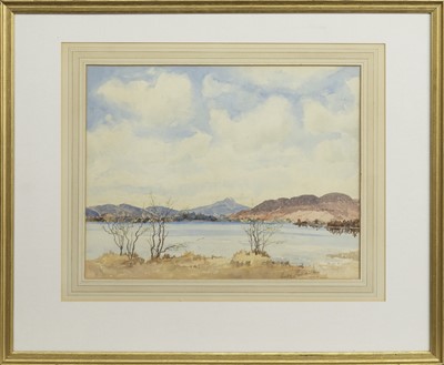 Lot 314 - LAKE OF MENTEITH, A WATERCOLOUR BY ARCHIBALD SANDEMAN