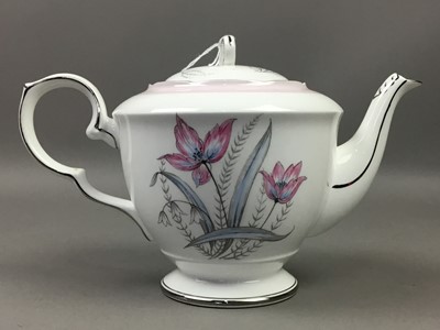 Lot 90 - A ROYAL STAFFORD FLORAL DECORATED TEA SERVICE