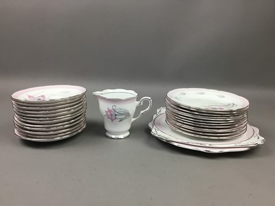 Lot 90 - A ROYAL STAFFORD FLORAL DECORATED TEA SERVICE