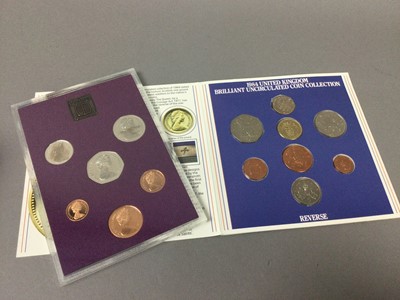 Lot 103 - A LOT OF COMMEMORATIVE COINS, STAMPS AND FIRST DAY COVERS