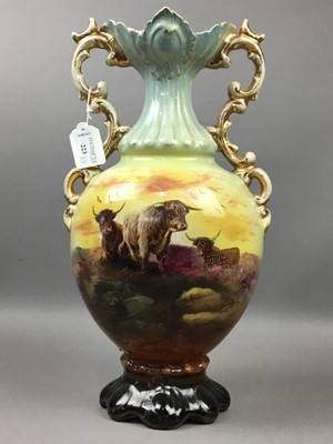 Lot 223 - A JAPANESE SATSUMA VASE AND TWO OTHERS