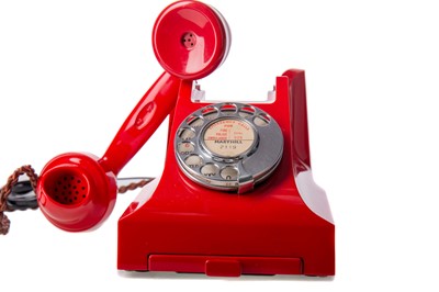 Lot 425 - A G.P.O. 332L RED BAKELITE TELEPHONE