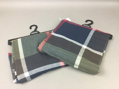 Lot 413 - TWO BARBOUR COTTON SCARVES