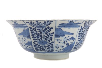 Lot 1162 - A CHINESE BLUE AND WHITE BOWL