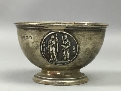 Lot 236 - THREE PIECES OF SILVER AND FURTHER SILVER PLATE