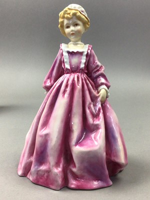 Lot 237 - A LOT OF FOUR CERAMIC FIGURES AND A CHINESE GINGER JAR