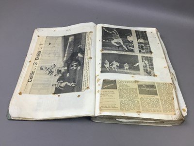 Lot 243 - A CELTIC F.C. SCRAP BOOK