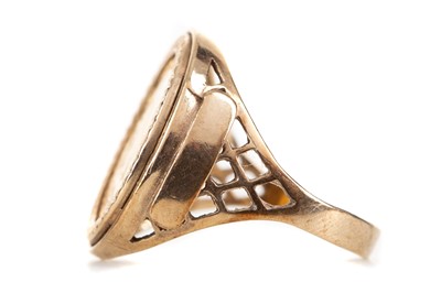 Lot 25 - A GOLD 1/10 KRUGERRAND RING DATED 1980