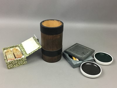 Lot 267 - A COLLECTION OF CHINESE CALIGRAPHY AND OTHER ACOUTREMENTS