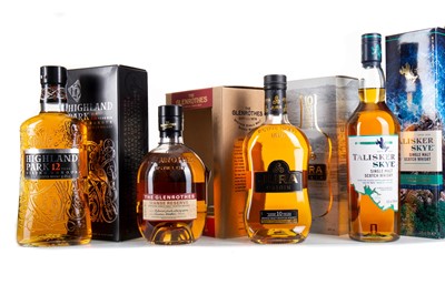 Lot 119 - TALISKER SKYE, GLENROTHES MANSE RESERVE, HIGHLAND PARK 12 YEAR OLD AND JURA 10 YEAR OLD