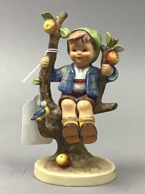Lot 312 - A HUMMEL FIGURE OF A BOY AND OTHER OBJECTS