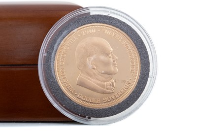 Lot 44 - THE CHURCHILL 70TH ANNIVERSARY GOLD PROOF DOUBLE SOVEREIGN