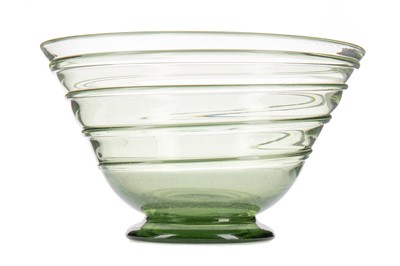 Lot 272 - BARNABY POWELL FOR WHITEFRIARS, A GREEN GLASS BOWL
