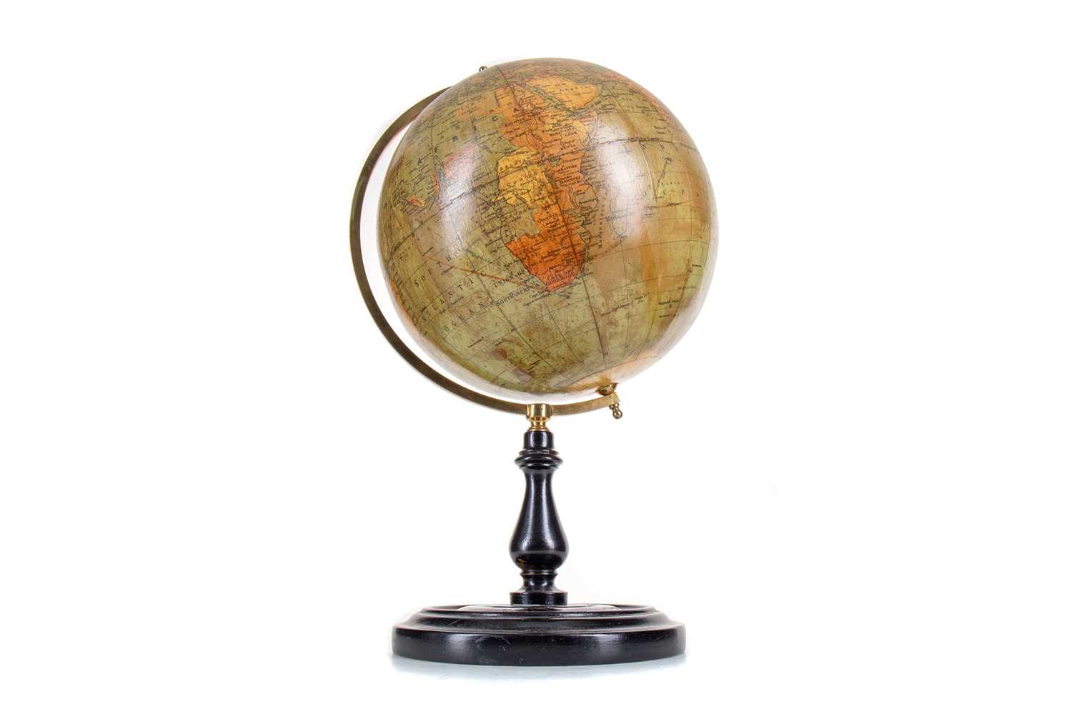 Lot 76 - A PHILIPS' BRITISH EMPIRE TERRESTRIAL TABLE GLOBE