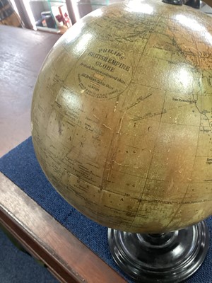 Lot 76 - A PHILIPS' BRITISH EMPIRE TERRESTRIAL TABLE GLOBE