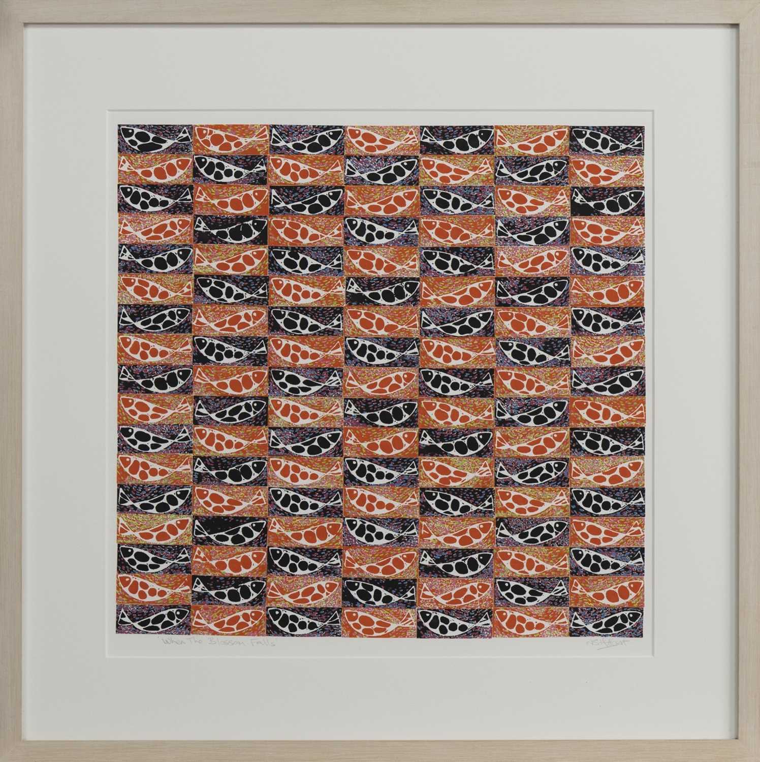 Lot 53 - WHEN THE BLOSSOM FALLS, A MIXED MEDIA BY NORMAN SUTTON HIBBERT