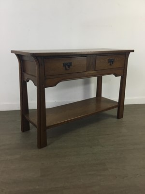 Lot 383 - An OAK HALL TABLE