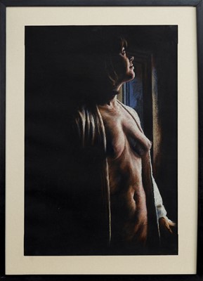 Lot 127 - FEMALE NUDE, A PASTEL BY DANNY FITZPATRICK