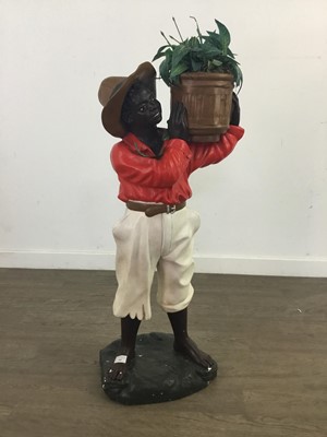 Lot 460 - A COMPOSITE FIGURAL PLANTER