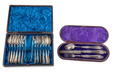 Lot 20 - A LOT OF 19TH CENTURY AND LATER SILVER