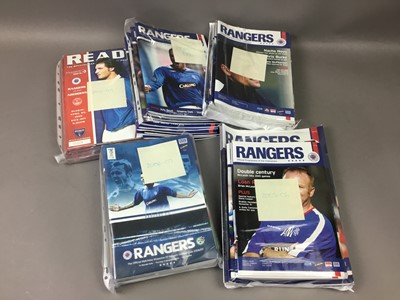 Lot 463 - A COLLECTION OF RANGERS FOOTBALL CLUB PROGRAMMES