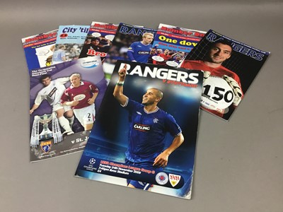 Lot 230 - A COLLECTION OF RANGERS FOOTBALL CLUB PROGRAMMES