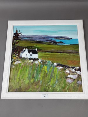 Lot 477 - CNOC VIEW, BETTYHILL, AN OIL BY JANE MACRAE