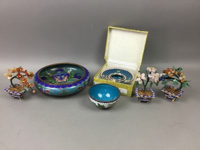Lot 475 - A COLLECTION OF CHINESE CLOISONNE BOWLS, VASES EGGS AND ITEMS